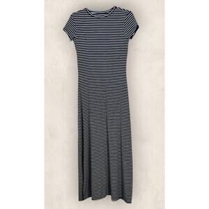 COOLIBAR Dounelle Maxi Dress XXS UPF 50 Sun Protection Navy Stripe Travel Resort